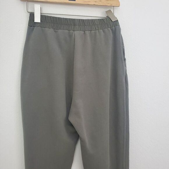 Zara Jogger Pants Small Green Comfy Woven Pull On Casual Lounge Athleisure - Picture 8 of 10